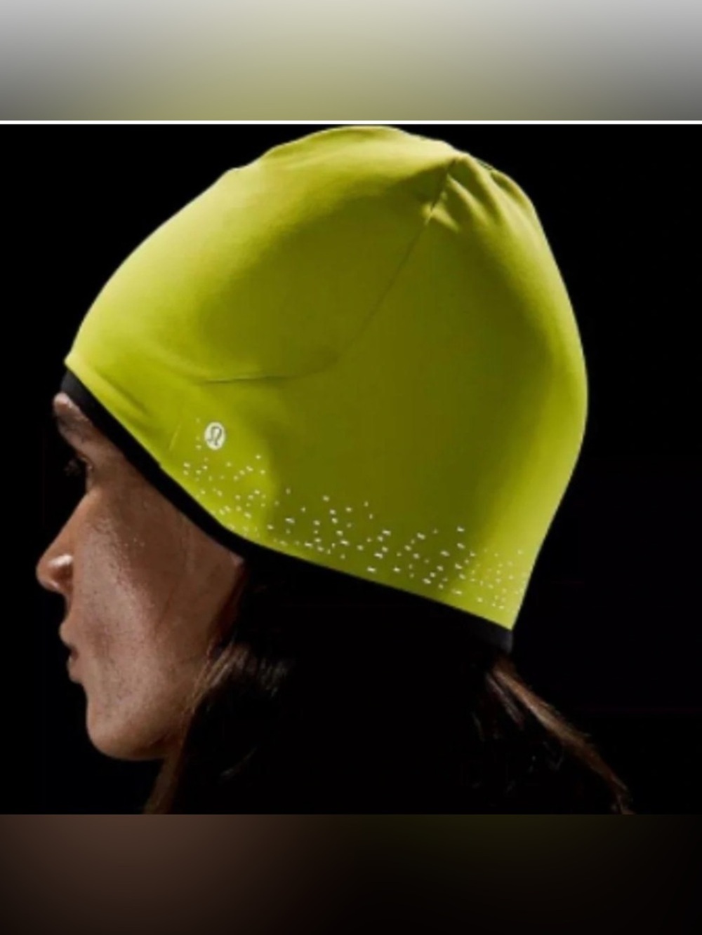 Lululemon Neon Yellow Beanie Lightweight Fleece Lined Hat